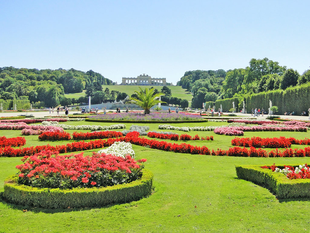 Áustria - Viena - Jardins do Palácio Schonbrunn