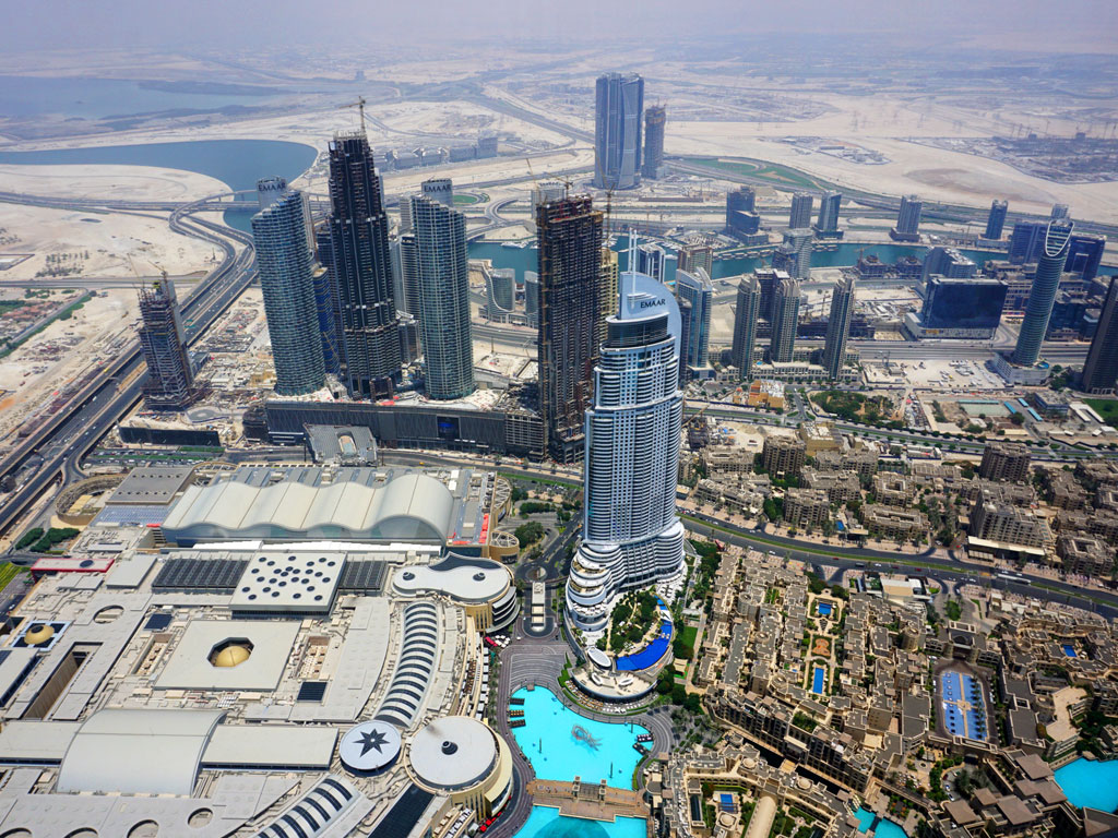 Dubai - Vista do alto do Burj Khalifa